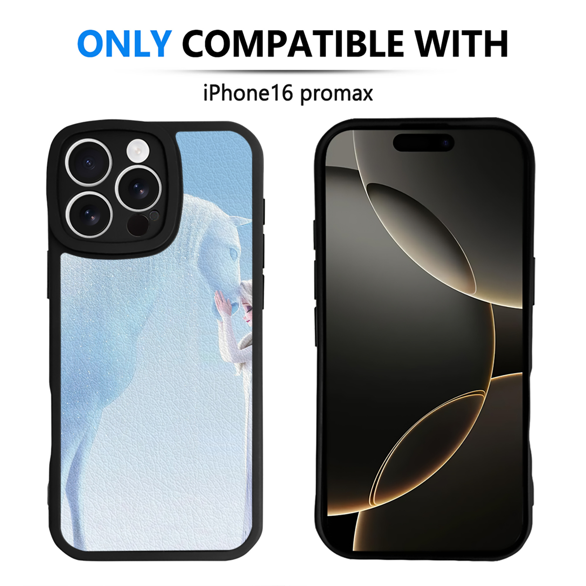 （画像用） アナと雪の女王 アンナ エルサ Frozen Anna Elsa 【iPhone 16シリーズ対応】シリコンスマホケース（レザー調） 材質：シリコン